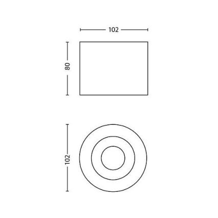 Philips - Dimbart LED-spotlampa LED/4,5W/230V