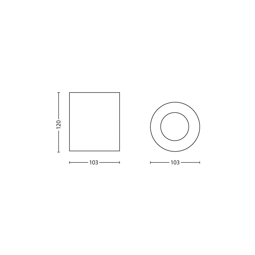 Philips 56330/31/PN - Spotlight MYLIVING PILLAR 1xGU10/35W/230V