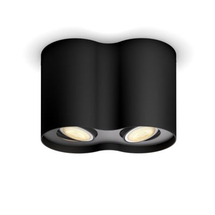 Philips - LED Dimbar belysningsarmatur Hue PILLAR 2xGU10/5W/230V + fjärrkontroll