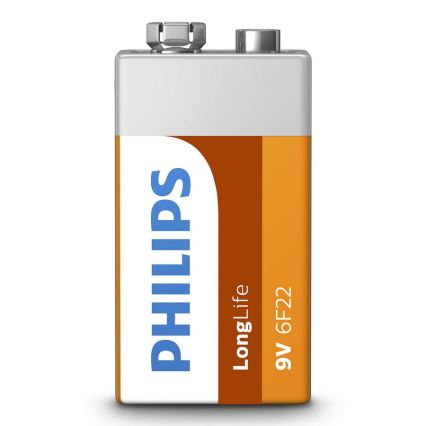 Philips 6F22L1B/10 - Zinkkloridbatteri 6F22 LONGLIFE 9V 150mAh
