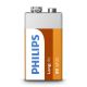 Philips 6F22L1F/10 - Zinkklorid Batterier 6F22 LONGLIFE 9V