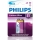 Philips 6FR61LB1A/10 - Lithium Batterier 6LR61 LITHIUM ULTRA 9V