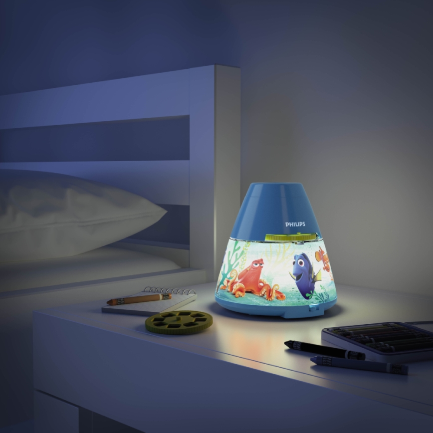 Philips 71769/90/16 - LED Barn projektor DISNEY DORY LED/0,1W/3xAAA