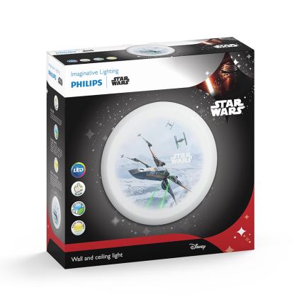 Philips 71884/51/P0 - LED Väggbelysning Barnrum STAR WARS 4xLED/2,5W/230V