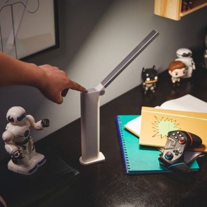 Philips - LED dimbar touchbordslampa AMBER LED/5W/5V 1800 mAh vit