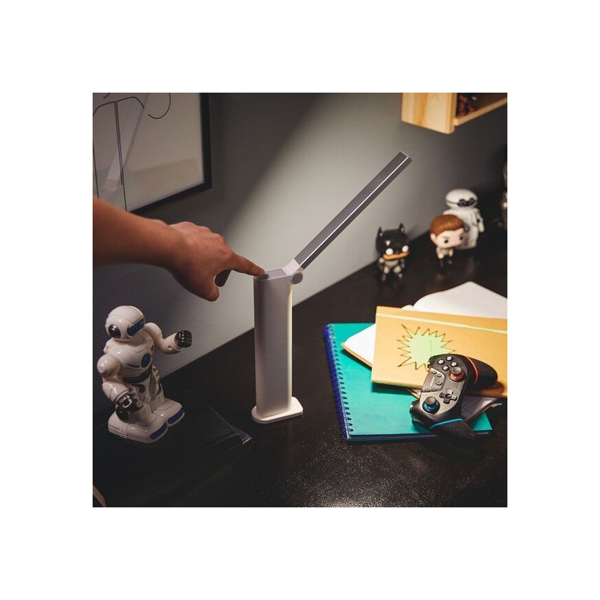 Philips - LED dimbar touchbordslampa AMBER LED/5W/5V 1800 mAh vit