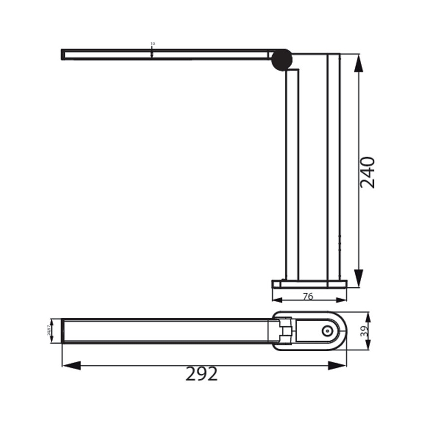 Philips - LED dimbar touchbordslampa AMBER LED/5W/5V 1800 mAh vit
