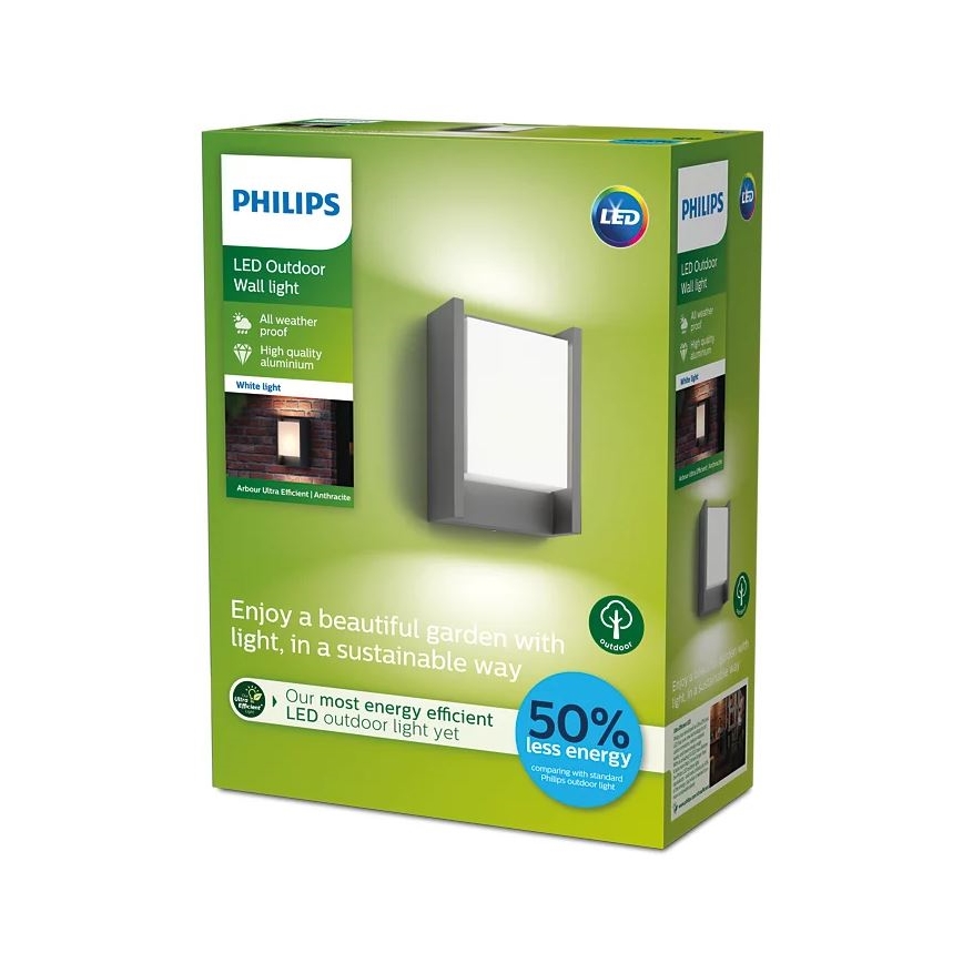 Philips - LED Utomhus Vägglampa LED/3,8W/230V 3000K IP44