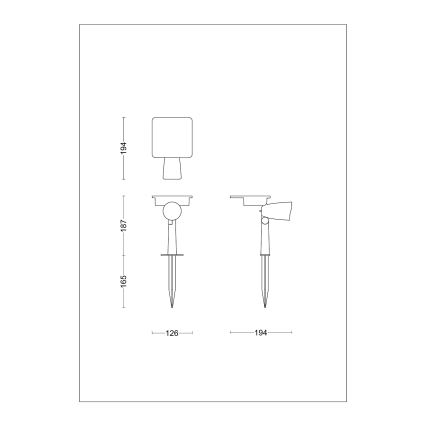 Philips - LED Solcellspotlight ASHLYN LED/1,4W/3,7V 2600 mAh 2700K IP44