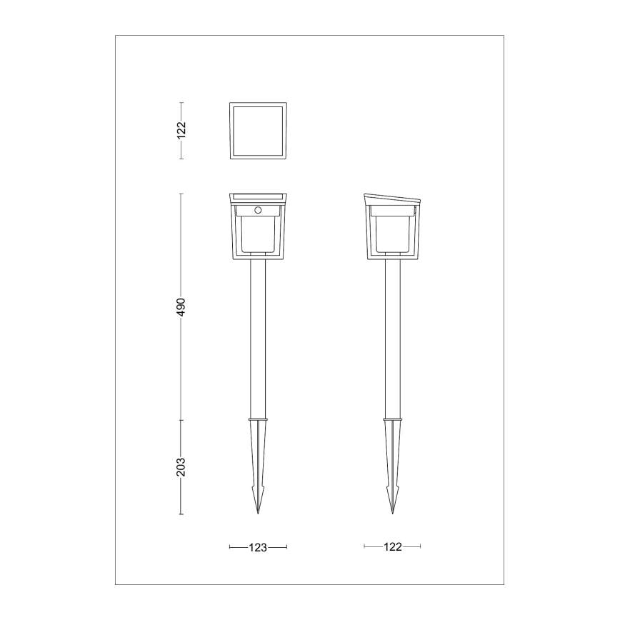 Philips - LED solcellslampa med rörelse- och skymningssensor BLAISE LED/1,5W/3,7V 2600 mAh 3000K IP44