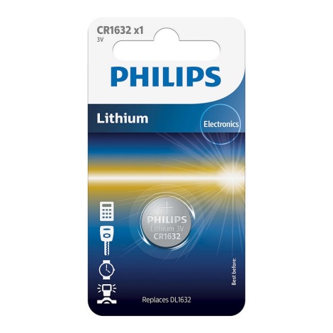 Philips CR1632/00B - Litium knappcellsbatterier CR1632 MINICELLS 3V