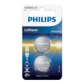 Philips CR2032P2/01B - 2 st Lithium knappcellsbatteri CR2032 MINICELLS 3V 240mAh
