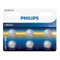 Philips CR2032P6/01B - 6 st Lithiumknappcell CR2032 MINICELLS 3V 240mAh