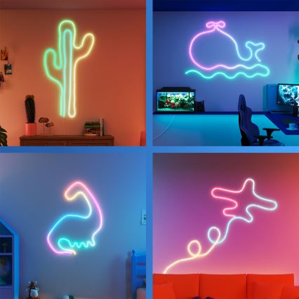 Philips - LED RGBIC dimbar LED-remsa SMART NEON FLEX 10 m LED/45W/230V 2700-6500K Wi-Fi