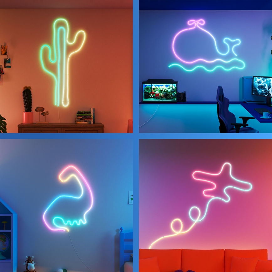 Philips - LED RGBIC dimbar LED-remsa SMART NEON FLEX 10 m LED/45W/230V 2700-6500K Wi-Fi