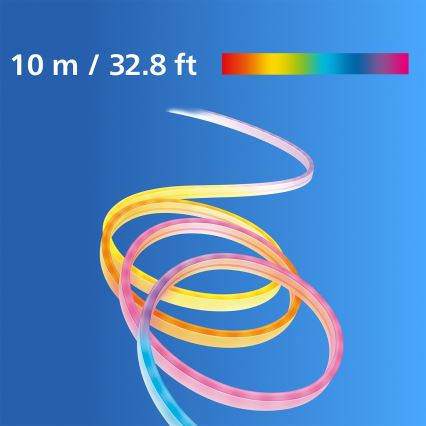 Philips - LED RGBIC dimbar LED-remsa SMART NEON FLEX 10 m LED/45W/230V 2700-6500K Wi-Fi