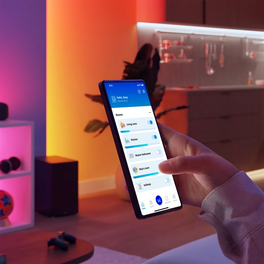 Philips - Dimbart RGBIC-LED-remsa SMART STRIP 3m LED/13W/230V 2700-6500K Wi-Fi