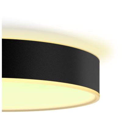 Philips - Dimbart LED-takarmatur Hue LED/19,2W/230V 2200-6500K Ø 381 mm svart + fjärrkontroll