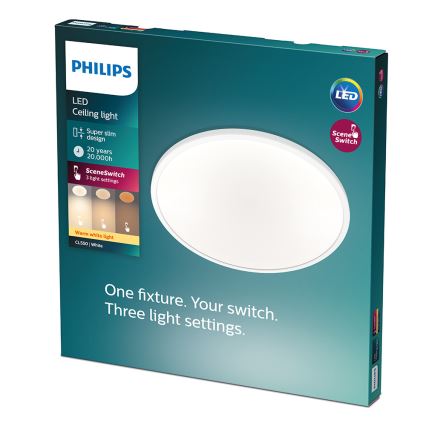 Philips - Dimbar LED-taklampa CLEAR LED/18W/230V 2700K