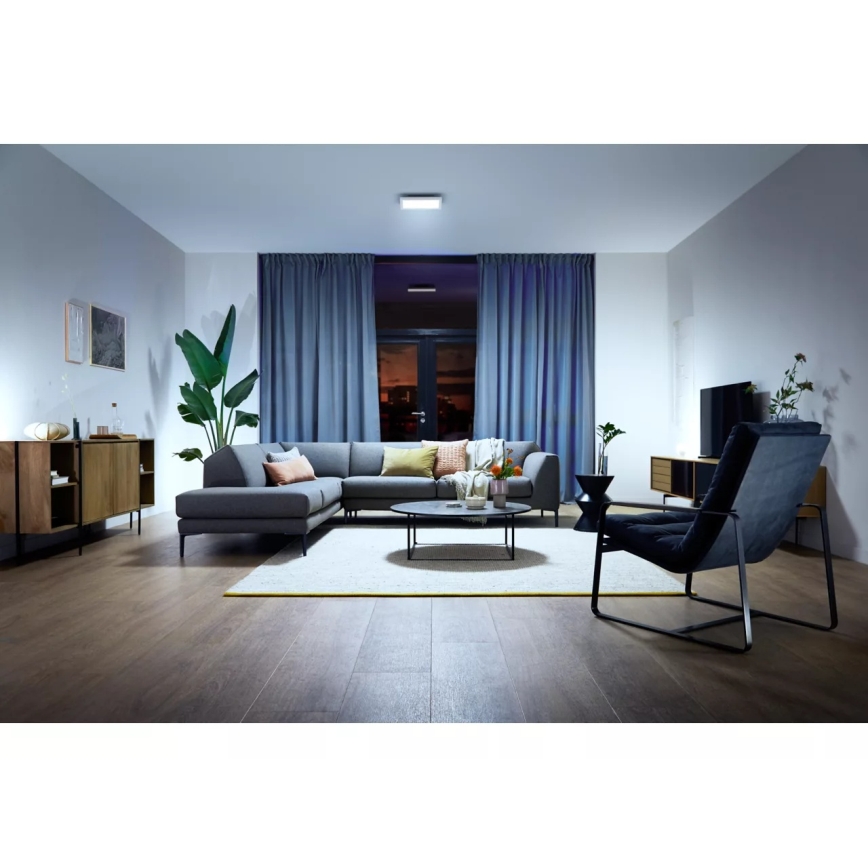 Philips - LED dimbar takarmatur Hue AURELLE LED/19W/230V 2200-6500K 30x30 cm vit