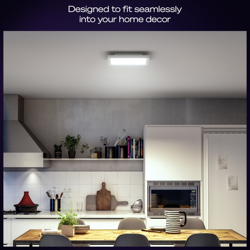 Philips - LED dimbar takarmatur Hue AURELLE LED/19W/230V 2200-6500K 30x30 cm vit