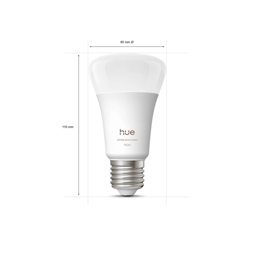 Philips - RGBW dimbar LED-remsa Hue FLUX 3m LED/12W/230V + 2x smart LED-lampa WHITE AND COLOR AMBIANCE E27/8,1W/230V 1000-20000K