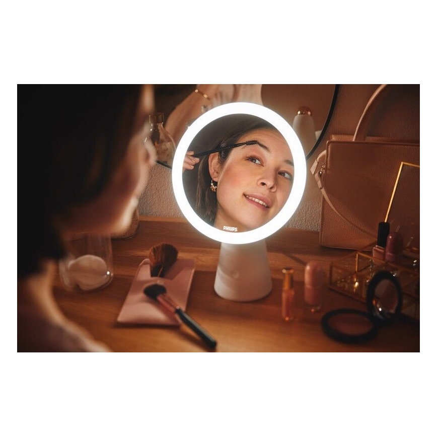 Philips - Dimbart kosmetikspegel med LED-belysning MIRROR LED/4,5W/5V