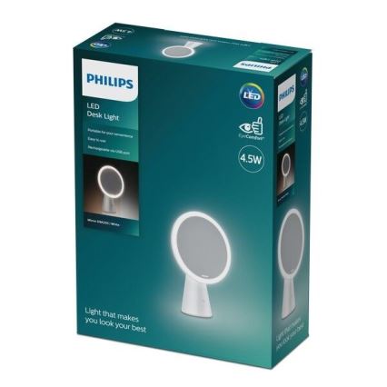 Philips - Dimbart kosmetikspegel med LED-belysning MIRROR LED/4,5W/5V