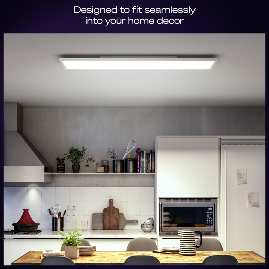 Philips - Dimbart LED-takarmatur Hue AURELLE LED/39W/230V 2200-6500K 120x30 cm vit