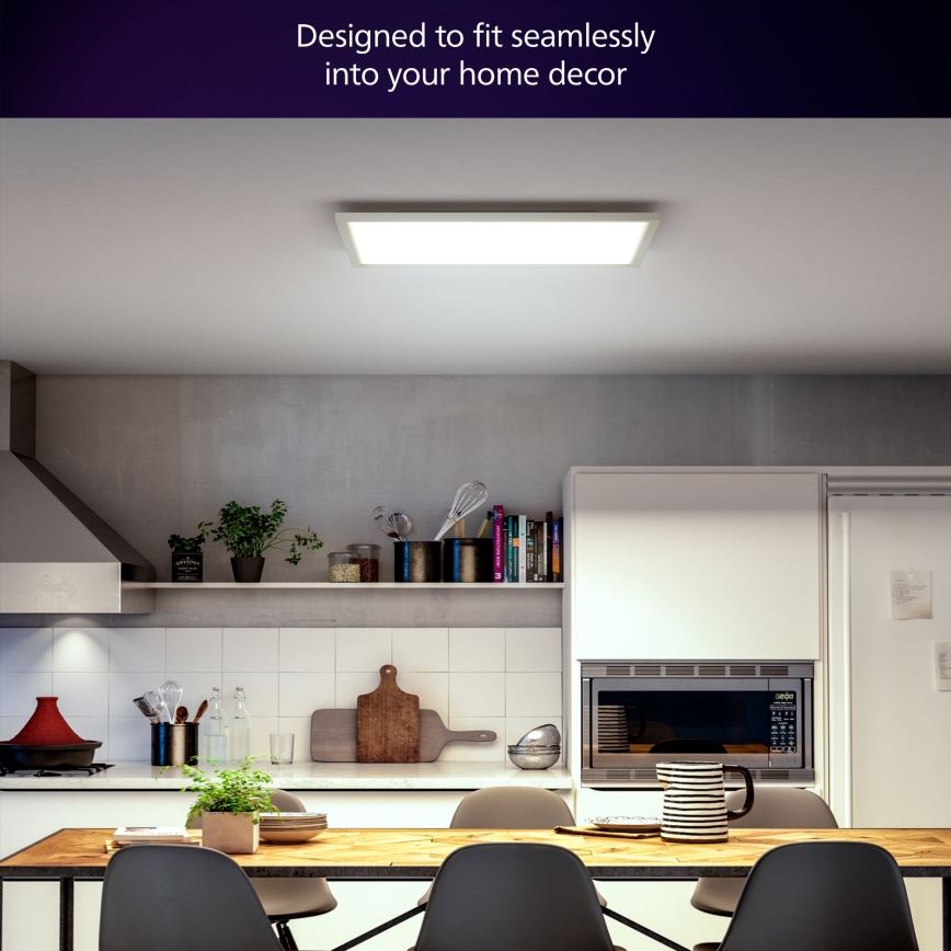 Philips - Hue AURELLE dimmbar LED-takarmatur 39W 230V 2200–6500K 60×60 cm, vit