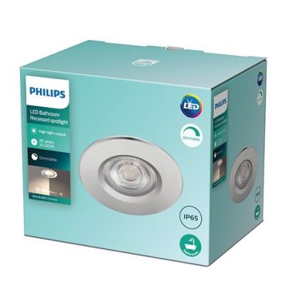 Philips - dimmbar LED-infälld badrumsarmatur DIVE LED/5W/230V IP65