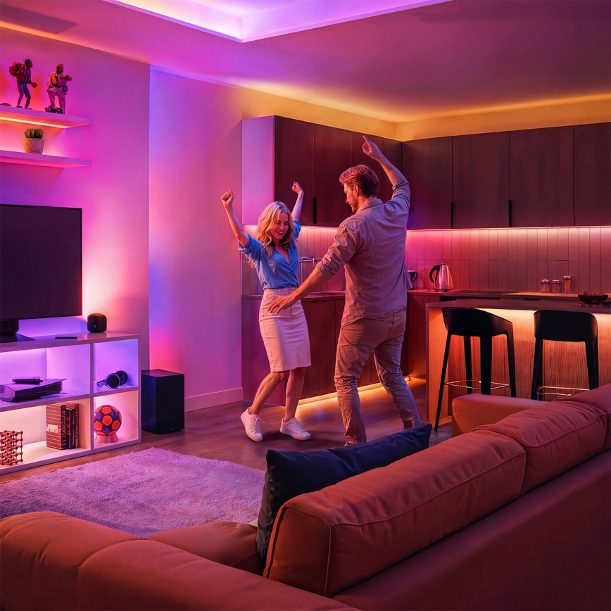 Philips - LED RGBIC dimmbar LED-remsa SMART STRIP 10m LED/43W/230V 2700-6500K Wi-Fi