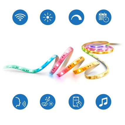 Philips - LED RGBIC dimmbar LED-remsa SMART STRIP 10m LED/43W/230V 2700-6500K Wi-Fi