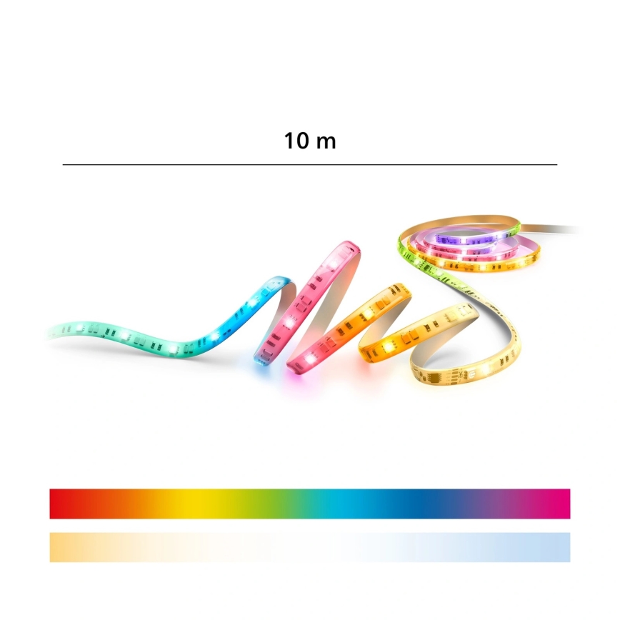 Philips - LED RGBIC dimmbar LED-remsa SMART STRIP 10m LED/43W/230V 2700-6500K Wi-Fi