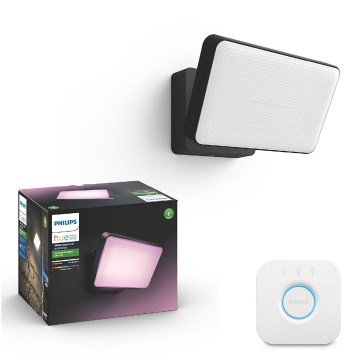Philips - dimmbar RGB-LED utomhusstrålkastare Hue DISCOVER LED/15W/230V 2000-6500K IP44 + Hue bridge