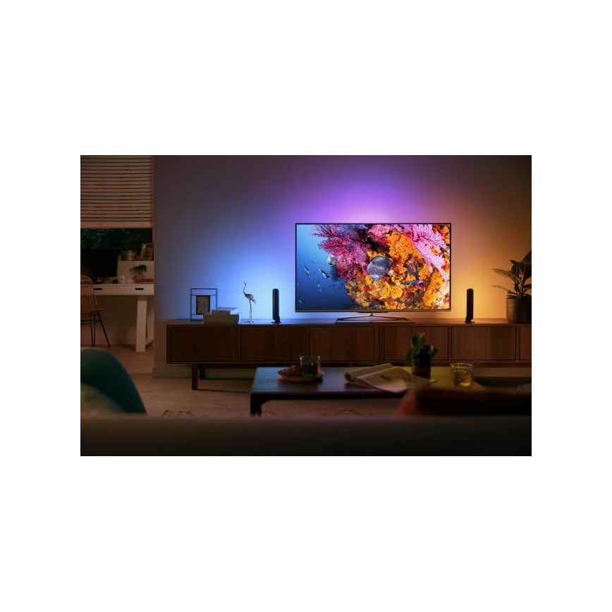 Philips - Förlängningskit LED RGB Ljusreglerad bordslampa Hue PLAY LED/6W/230V svart