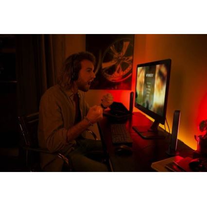 Philips - Förlängningskit LED RGB Ljusreglerad bordslampa Hue PLAY LED/6W/230V svart