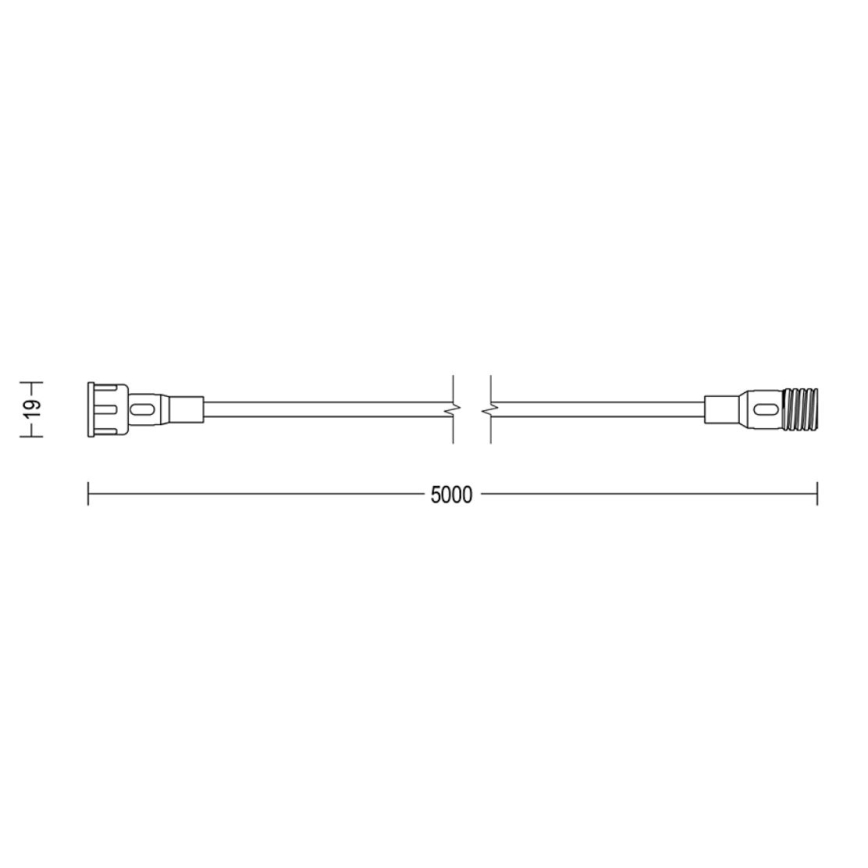 Philips - Förlängningssladd utomhus 5m IP67
