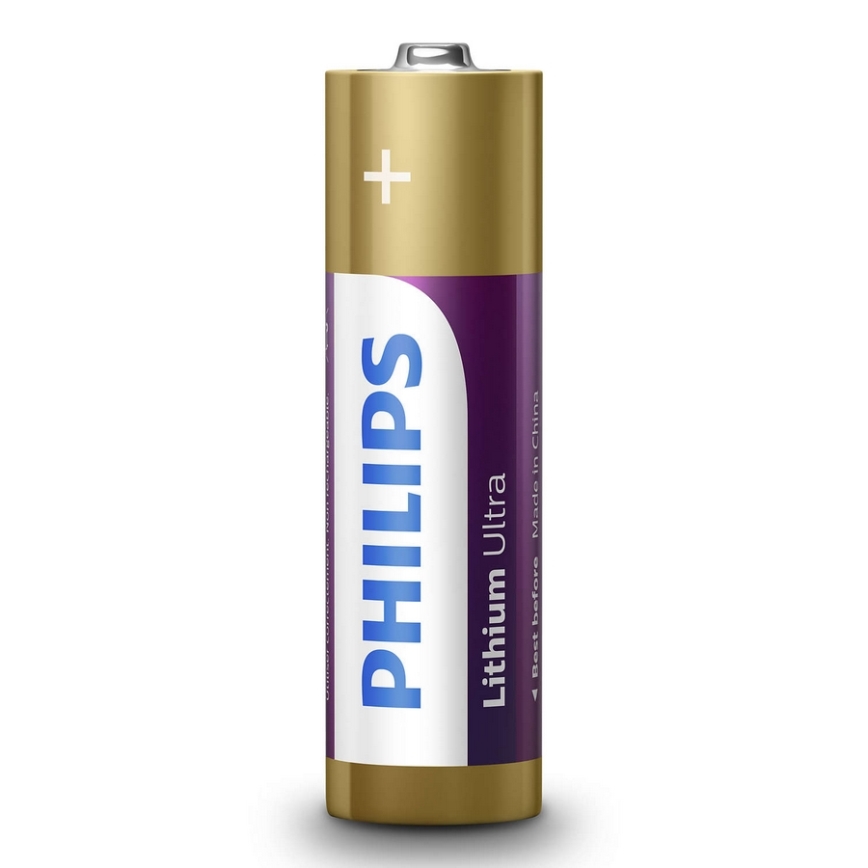 Philips FR6LB4A/10 - 4 st AA-litiumbatterier LITHIUM ULTRA 1,5V 2400mAh