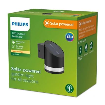 Philips - LED Solcellsvägglampa FYCE LED/1,5W/3,7V 1200 mAh IP44