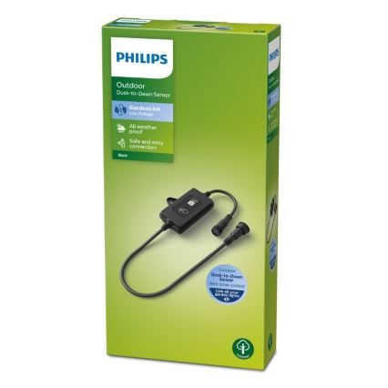 Philips - Utomhussensor för skymning med timer IP44