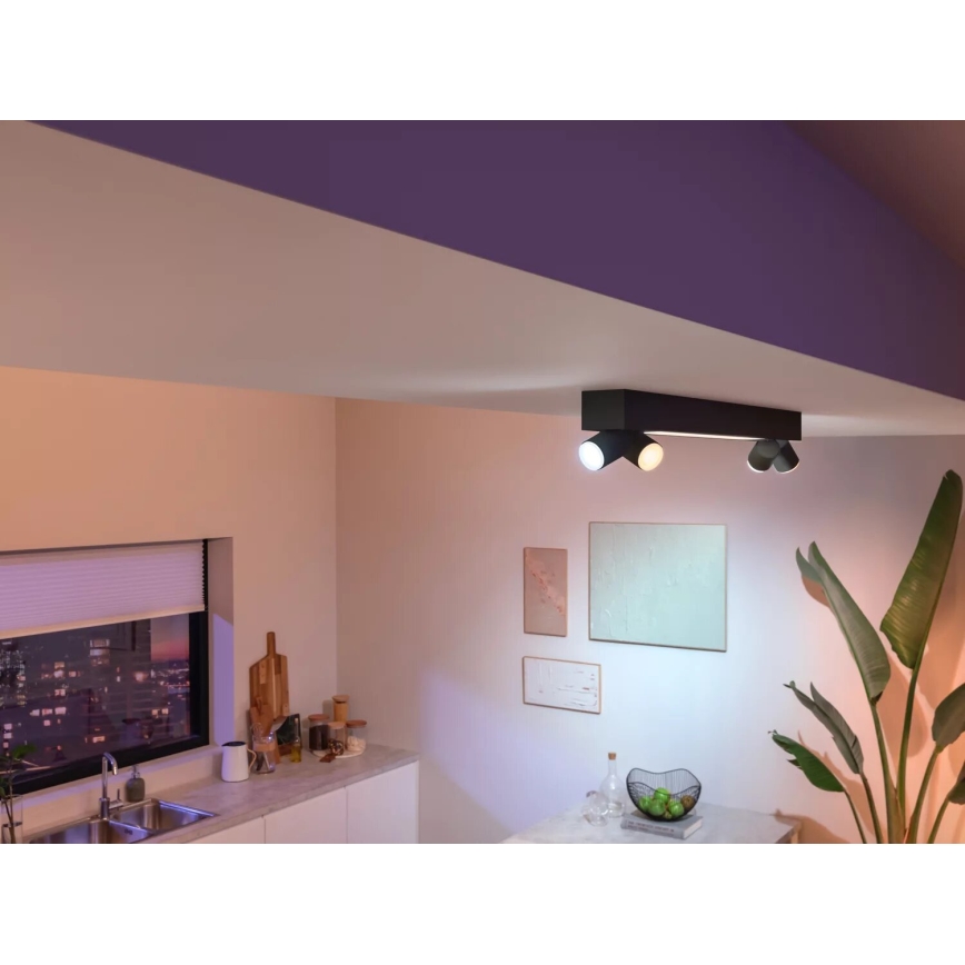 Philips - LED RGBW Dimbar spotlight Hue CENTRIS 4xGU10/4,2W/230V + LED/11W 2000-6500K