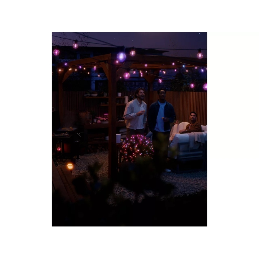 Philips - Hue FESTAVIA LED RGBW dimmbar utomhusljusslinga 20xLED 14m IP65