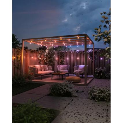 Philips - Hue FESTAVIA LED RGBW förlängningsbar, dimbar utomhusslinga, 20×LED, 14 m, IP65