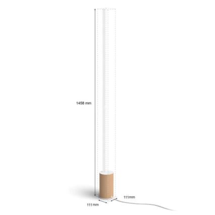 Philips - LED RGBW Dimbar golvlampa Hue SIGNE LED/29W/230V 2000-6500K beige