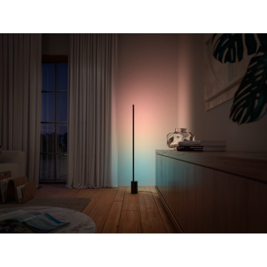 Philips - LED RGBW Dimbar golvlampa Hue SIGNE LED/29W/230V 2000-6500K svart