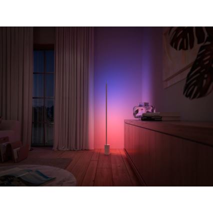 Philips - LED RGBW Dimbart golvlampa Hue SIGNE LED/29W/230V 2000-6500K vit