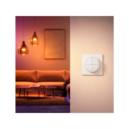 Philips - Hue TAP fjärrkontroll med strömbrytare 1xCR2032 vit