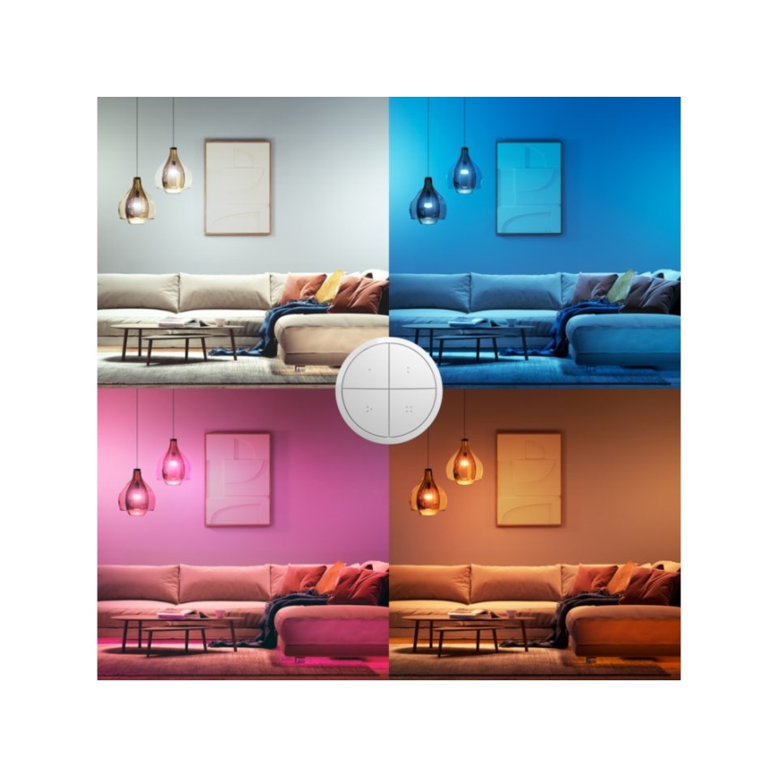 Philips - Hue TAP fjärrkontroll med strömbrytare 1xCR2032 vit