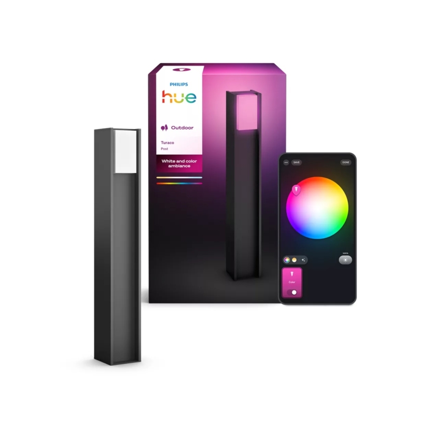 Philips - Hue TURACO LED dimbar utomhuslampa 1xE27/8,1W/230V 80 cm IP44